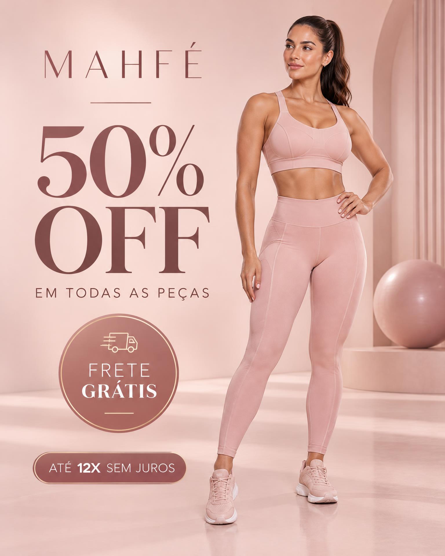 Oferta Mahfé em rosa: 50% de desconto e frete grátis